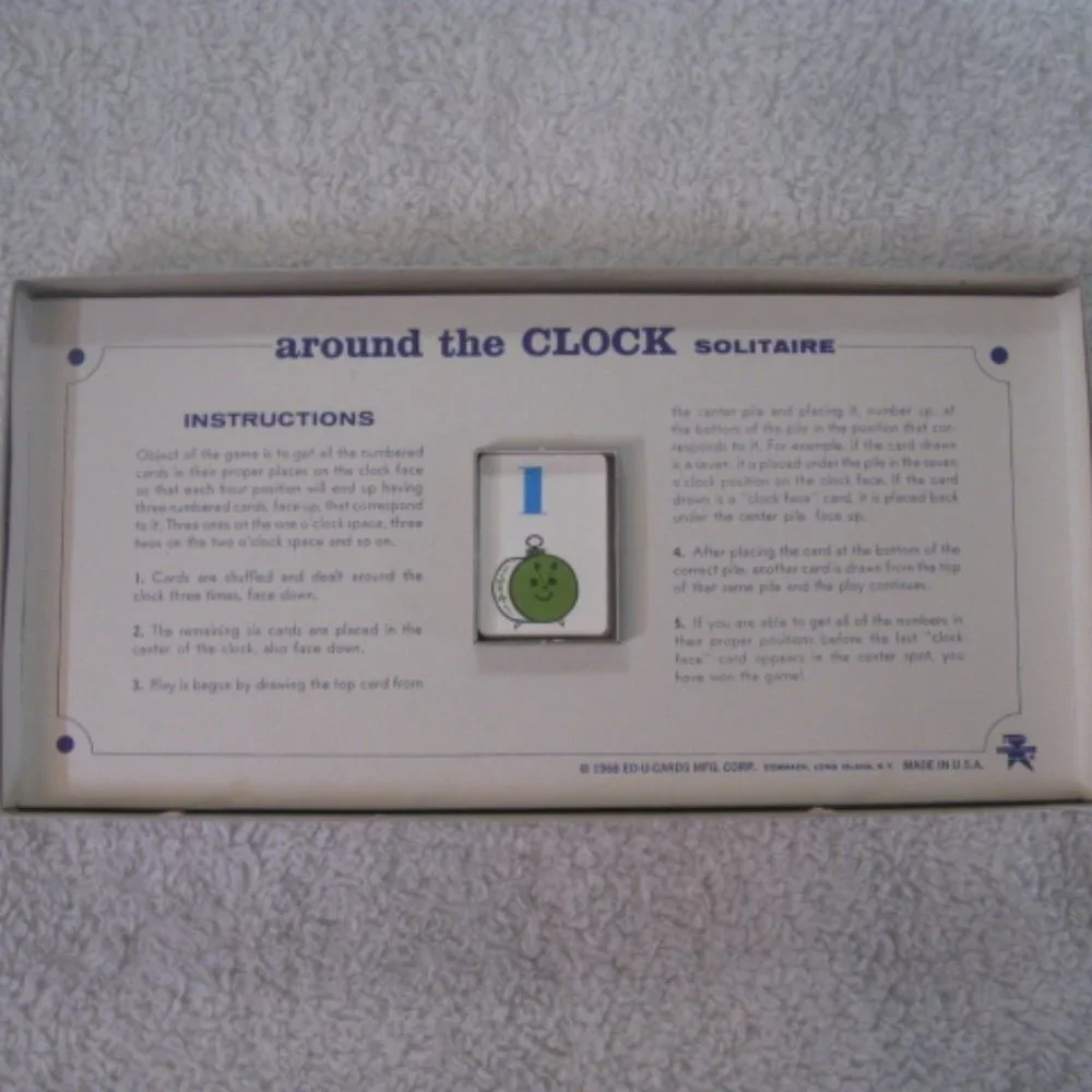 edu-game Around The Clock Solitaire